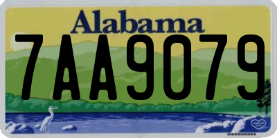AL license plate 7AA9079