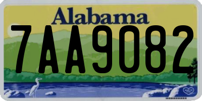 AL license plate 7AA9082
