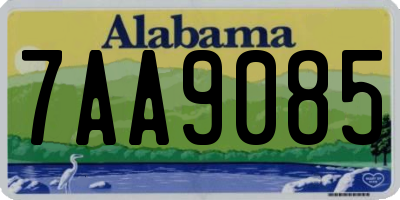 AL license plate 7AA9085