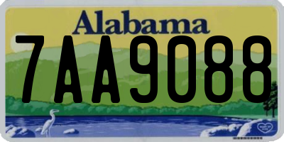 AL license plate 7AA9088