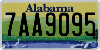 AL license plate 7AA9095