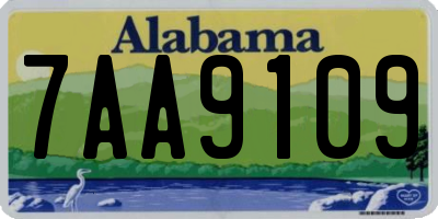AL license plate 7AA9109