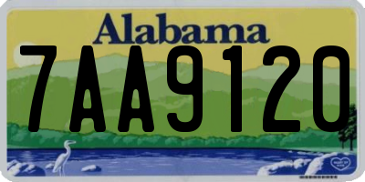 AL license plate 7AA9120