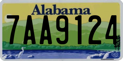 AL license plate 7AA9124
