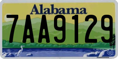AL license plate 7AA9129