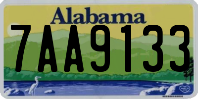 AL license plate 7AA9133