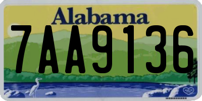 AL license plate 7AA9136