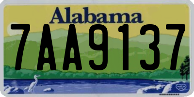 AL license plate 7AA9137