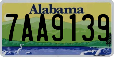 AL license plate 7AA9139