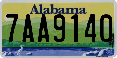 AL license plate 7AA9140