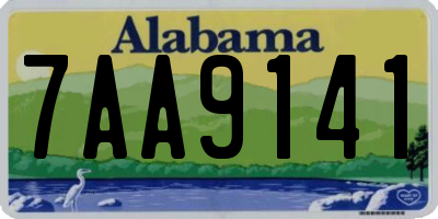 AL license plate 7AA9141