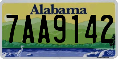 AL license plate 7AA9142