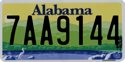 AL license plate 7AA9144