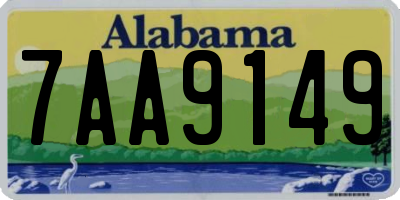 AL license plate 7AA9149