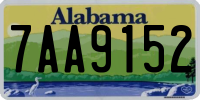 AL license plate 7AA9152