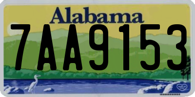 AL license plate 7AA9153