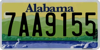 AL license plate 7AA9155
