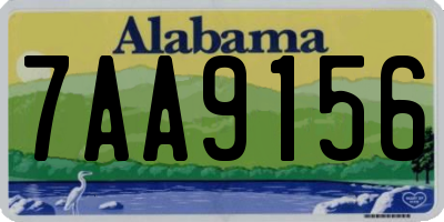 AL license plate 7AA9156