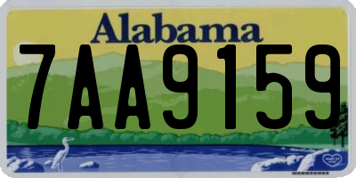 AL license plate 7AA9159