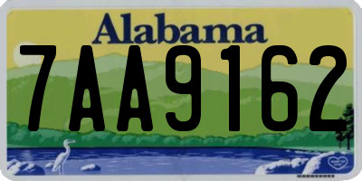 AL license plate 7AA9162