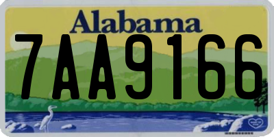 AL license plate 7AA9166