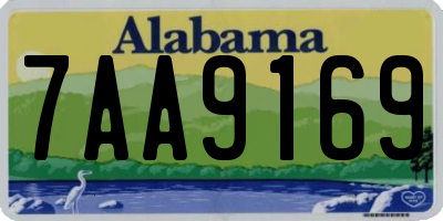 AL license plate 7AA9169