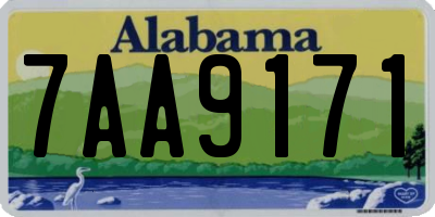 AL license plate 7AA9171