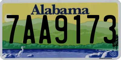 AL license plate 7AA9173