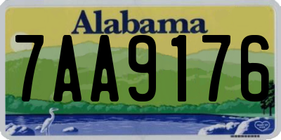 AL license plate 7AA9176