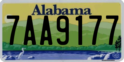 AL license plate 7AA9177
