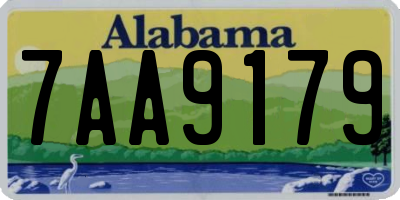 AL license plate 7AA9179