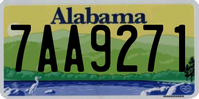 AL license plate 7AA9271