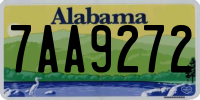 AL license plate 7AA9272