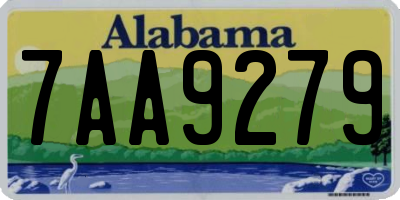 AL license plate 7AA9279