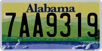 AL license plate 7AA9319