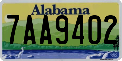 AL license plate 7AA9402