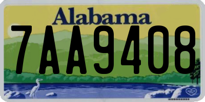 AL license plate 7AA9408