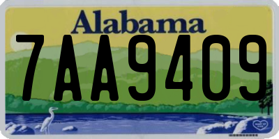 AL license plate 7AA9409