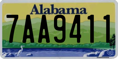 AL license plate 7AA9411
