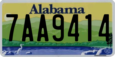AL license plate 7AA9414