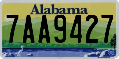 AL license plate 7AA9427