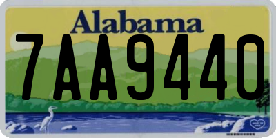 AL license plate 7AA9440