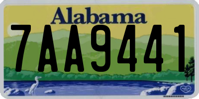 AL license plate 7AA9441