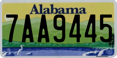AL license plate 7AA9445