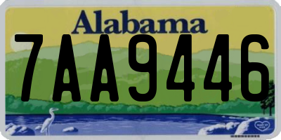 AL license plate 7AA9446