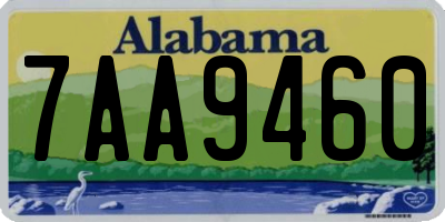 AL license plate 7AA9460