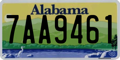 AL license plate 7AA9461
