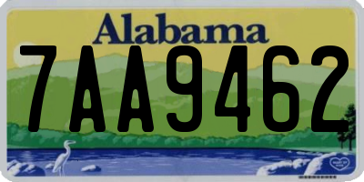 AL license plate 7AA9462