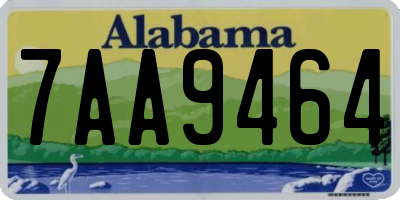 AL license plate 7AA9464