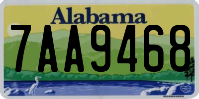 AL license plate 7AA9468